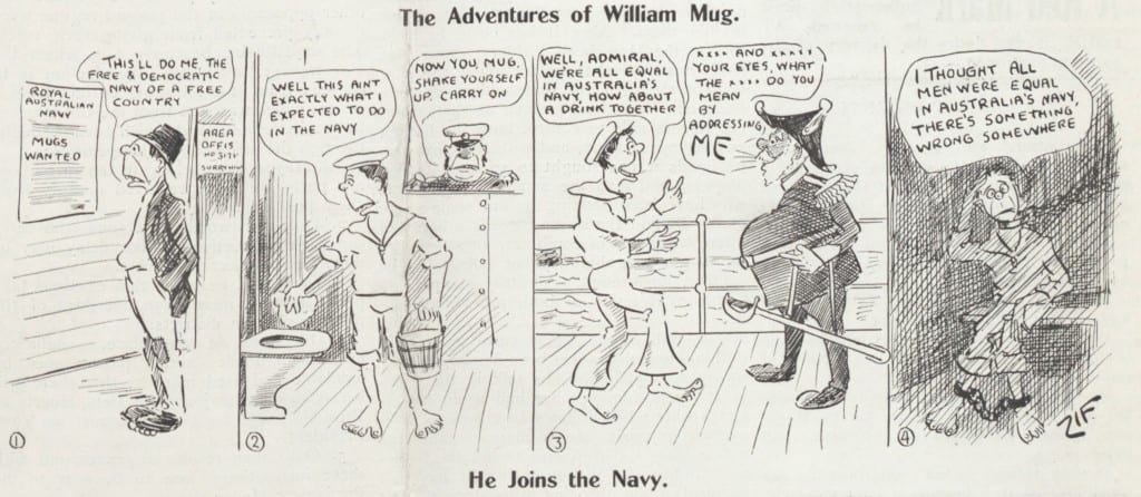 William Mug joins the Navy